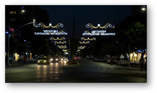 Cadde Işıklı Süsleme